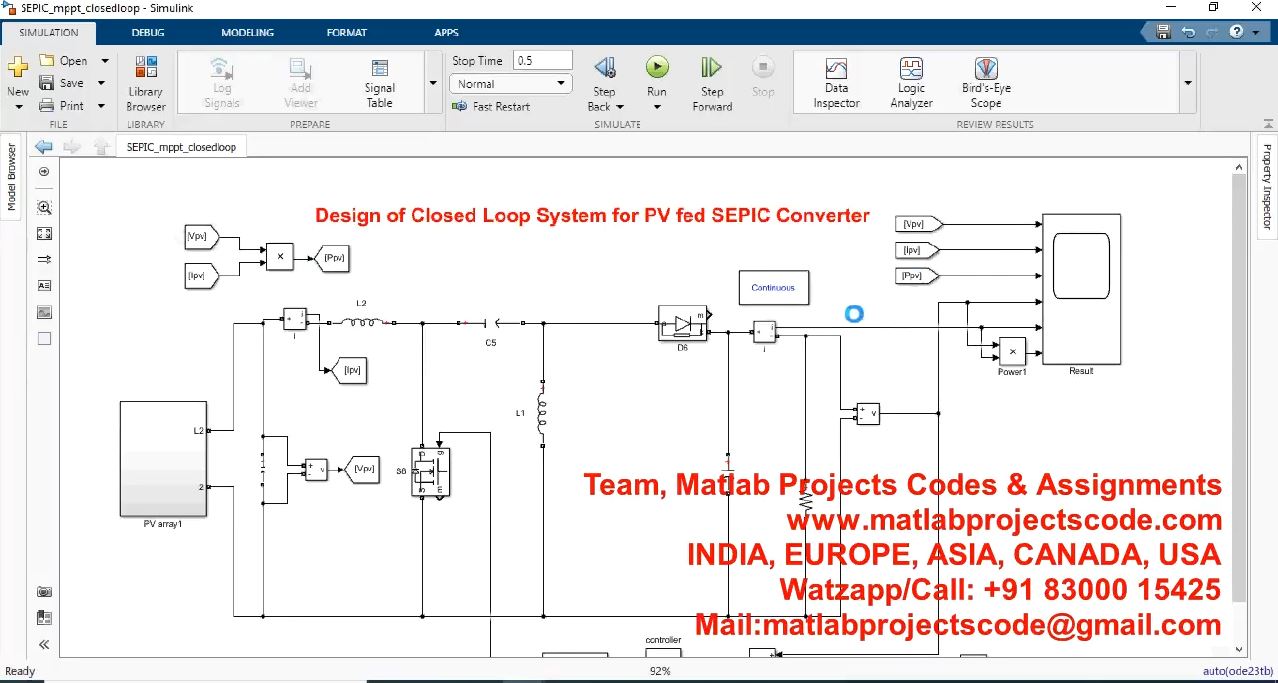 Design Of Closed Loop System For Pv Fed Sepic Converter project thumbnail image