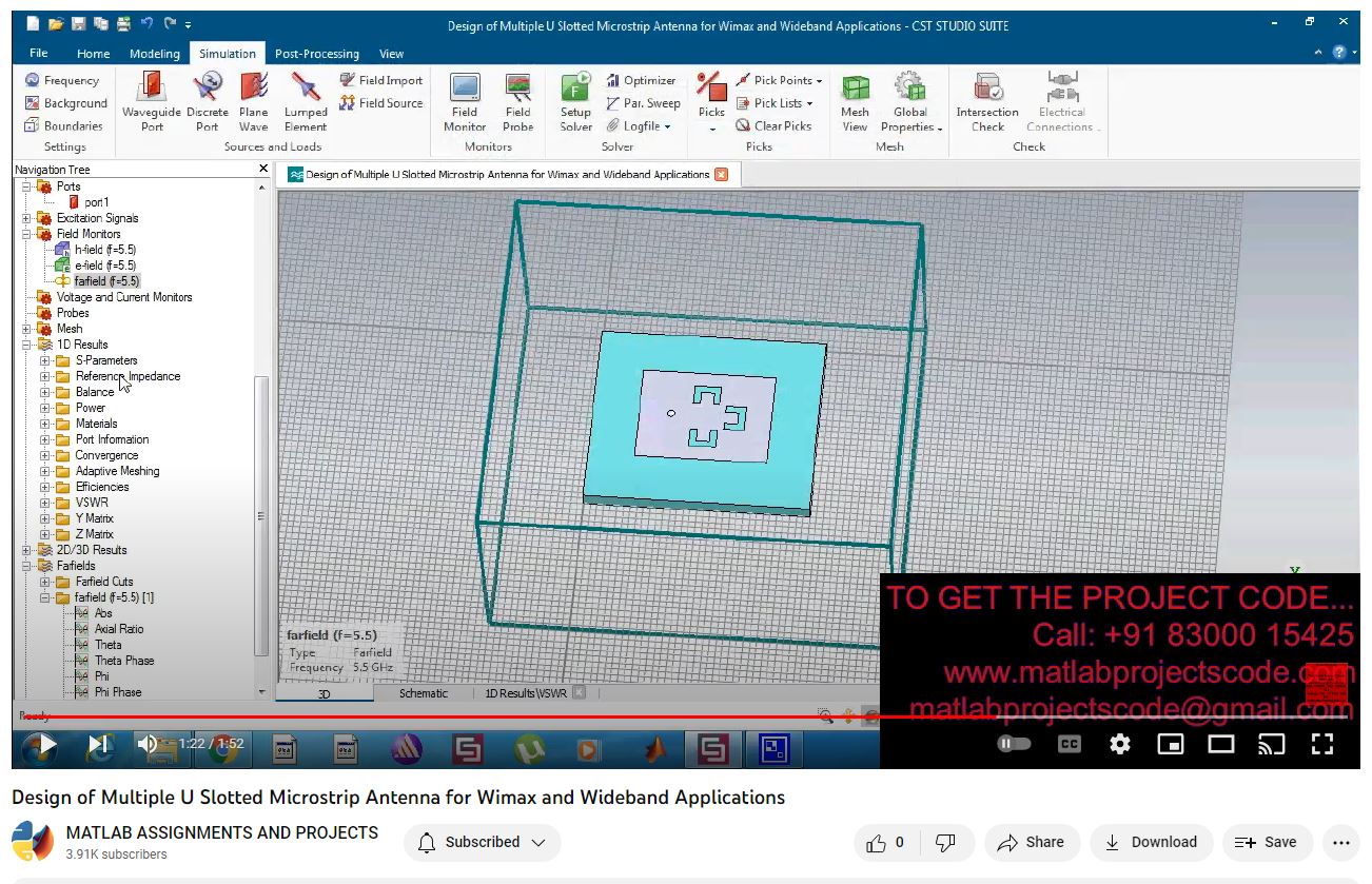 Design Of Multiple U Slotted Microstrip Antenna For Wimax And Wideband Applications project thumbnail image