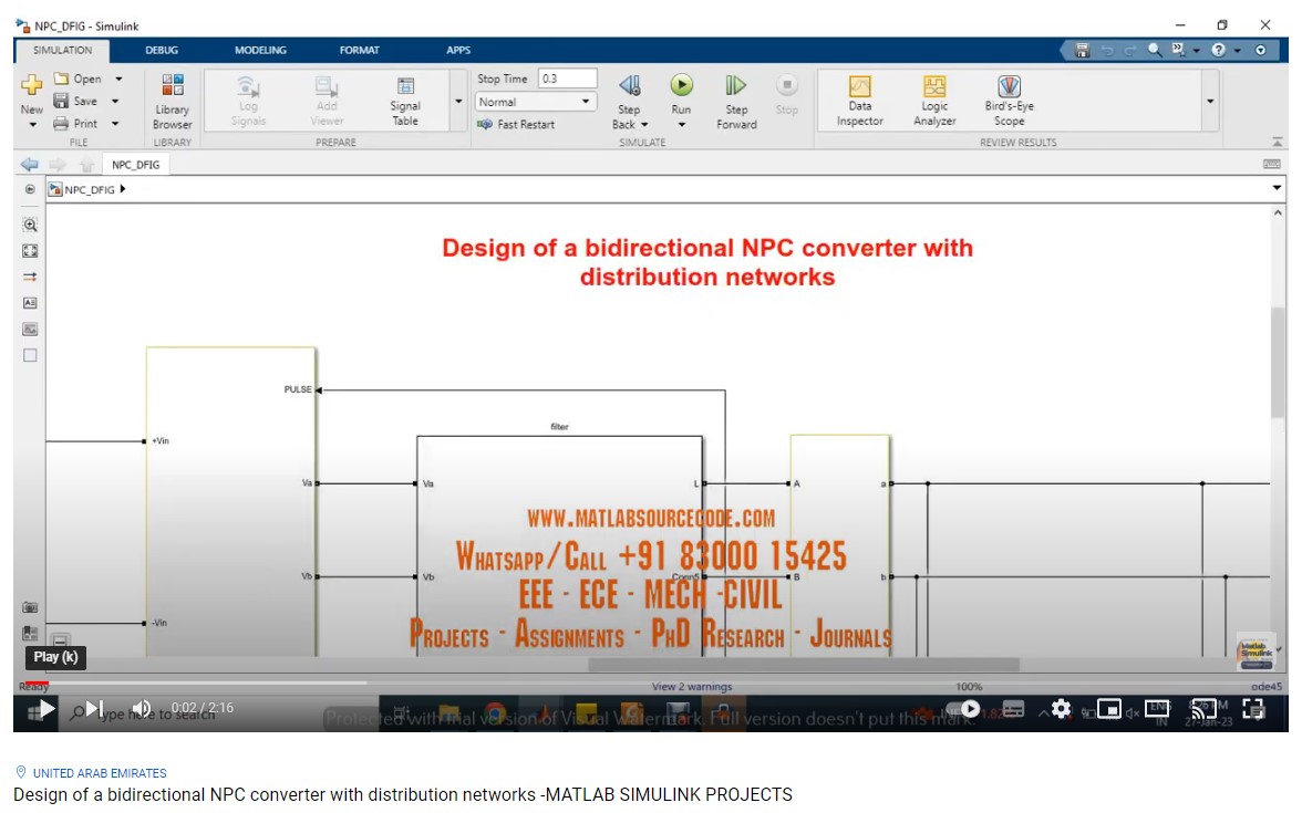 Design Of A Bidirectional Npc Converter With Distribution Networks project thumbnail image