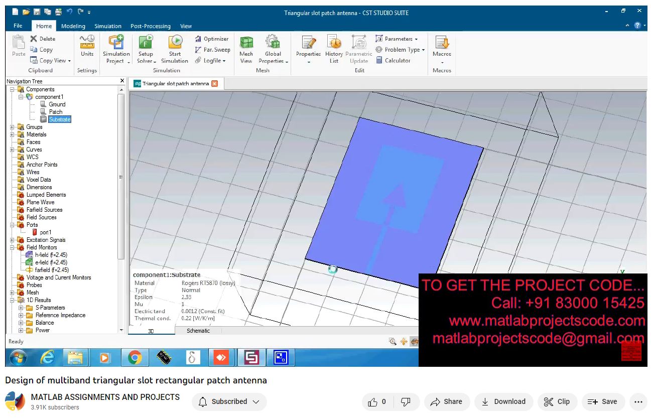 Design Of Multiband Triangular Slot Rectangular Patch Antenna project thumbnail image