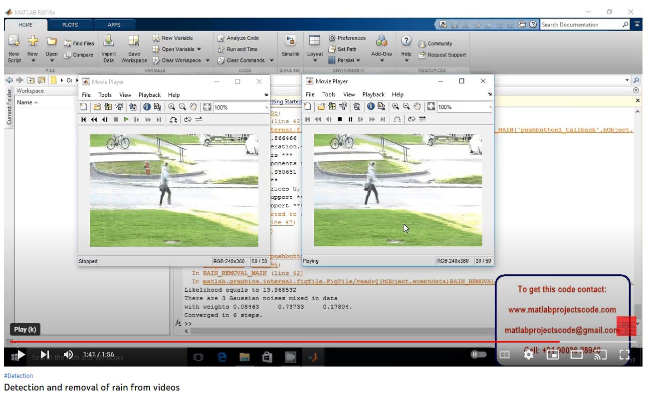 Detection and Removal of Rain from Videos project thumbnail image