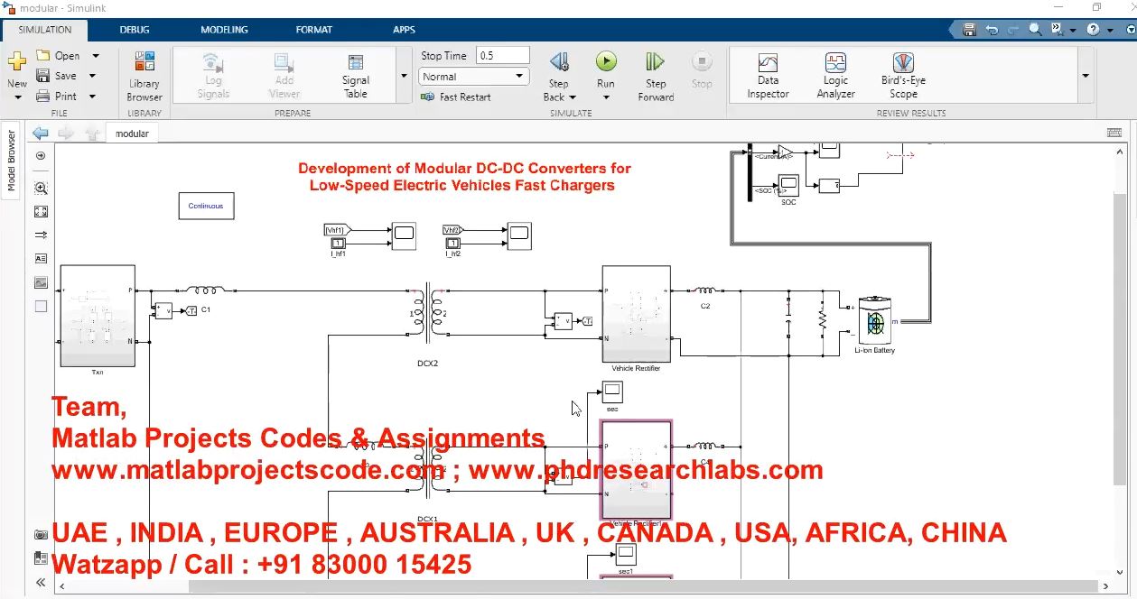 Development Of Modular Dc-Dc Converters Forlow-Speed Electric Vehicles Fast Chargers project thumbnail image