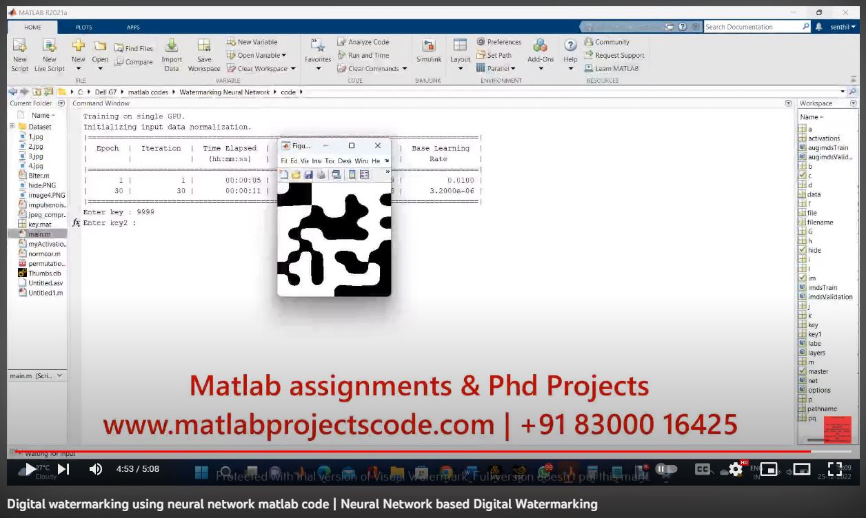 Digital Watermarking Using Neural Network Matlab Code project thumbnail image