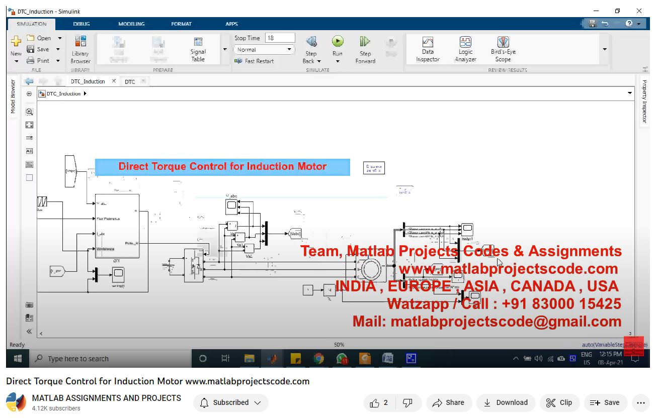 Direct Torque Control For Induction Motor project thumbnail image