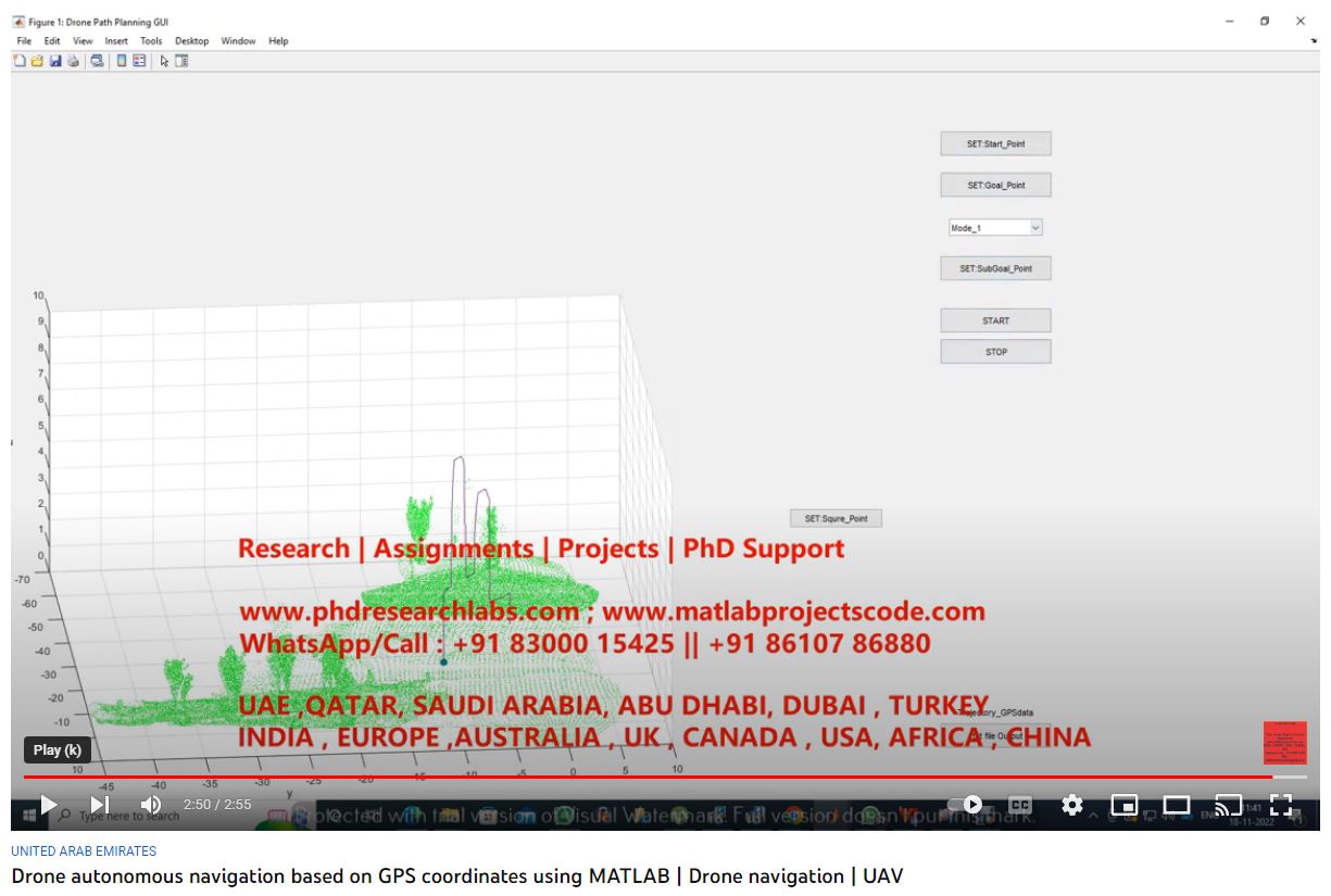 Drone Autonomous Navigation based on GPS Coordinates using MATLAB project thumbnail image