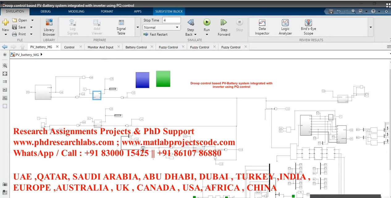 Droop Control Based Pv-Battery System Integrated With Inverter Using Pq Control project thumbnail image