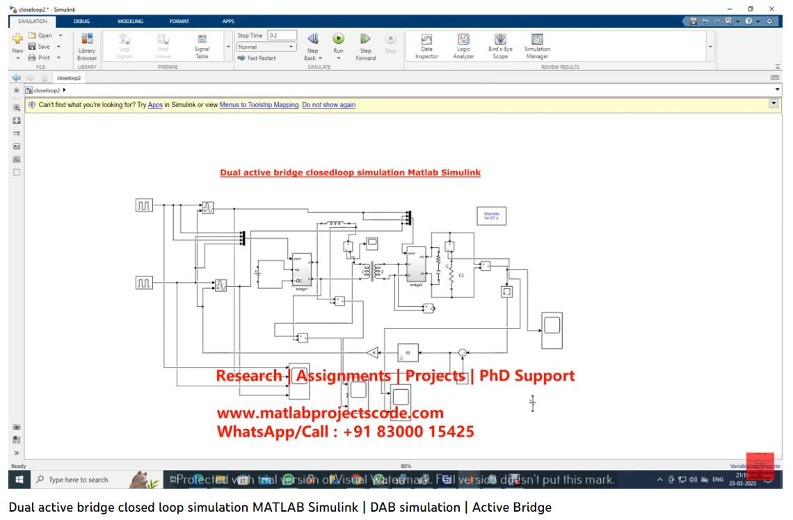 Dual Active Bridge Closedloop Simulation Matlab Simulink Design project thumbnail image