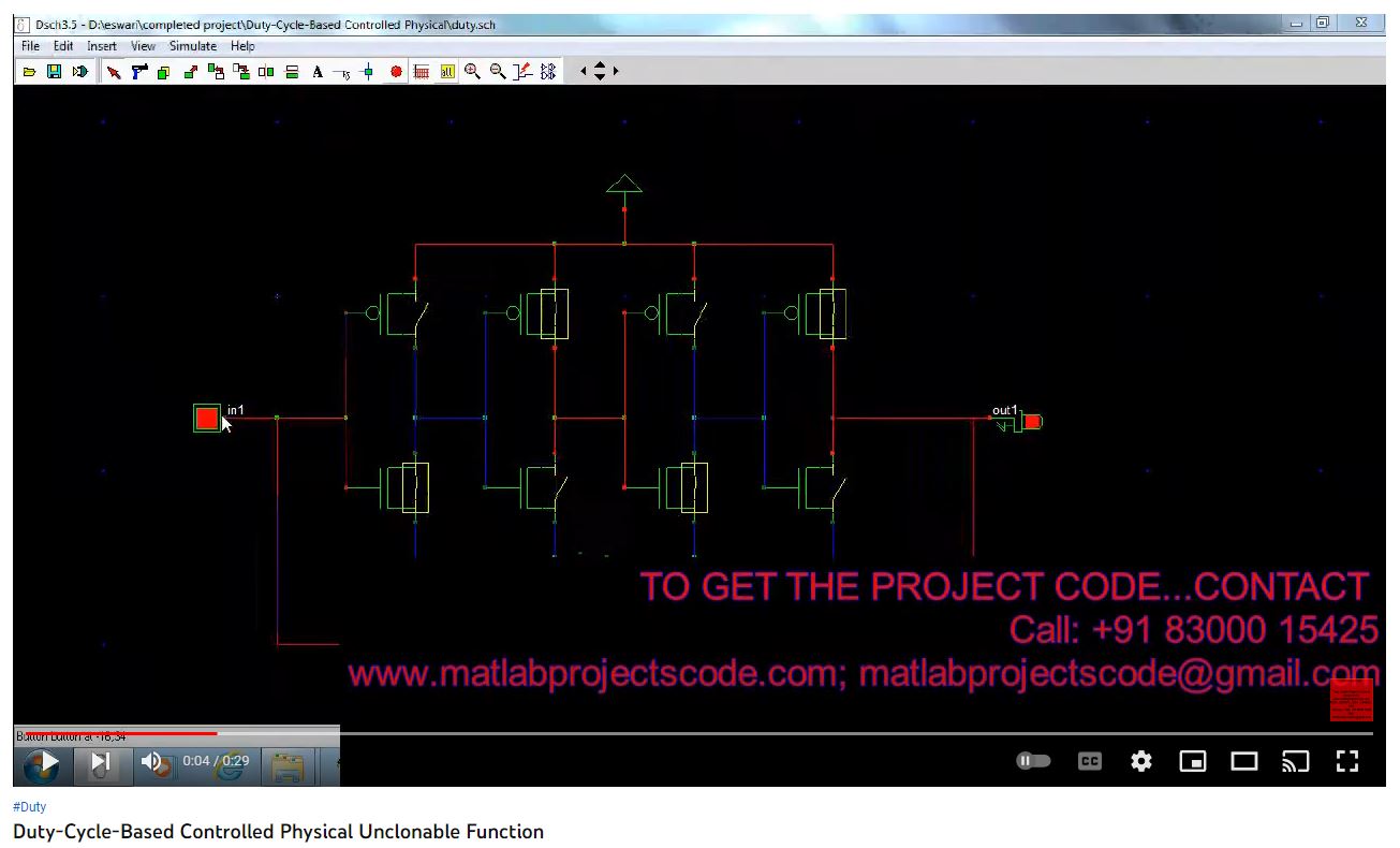 Duty-Cycle-based Controlled Physical Unclonable Function project thumbnail image