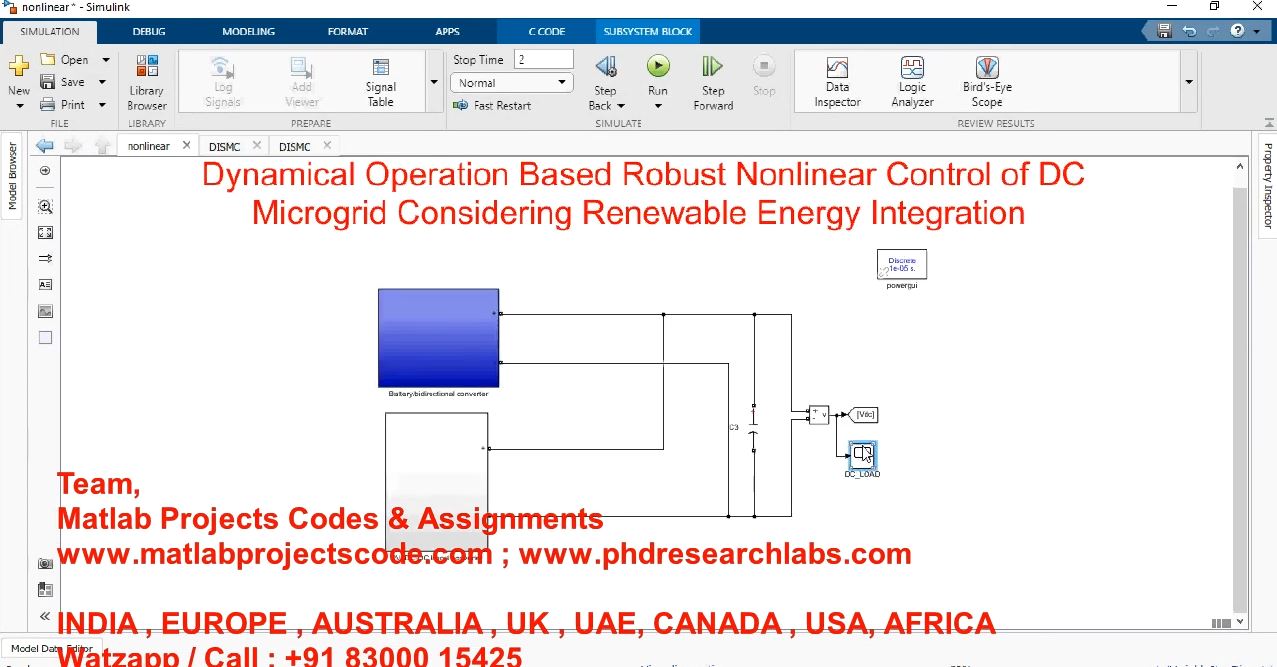 Dynamical Operation Based Robust Nonlinear Control Of Dc Microgrid Considering Renewable Energy project thumbnail image