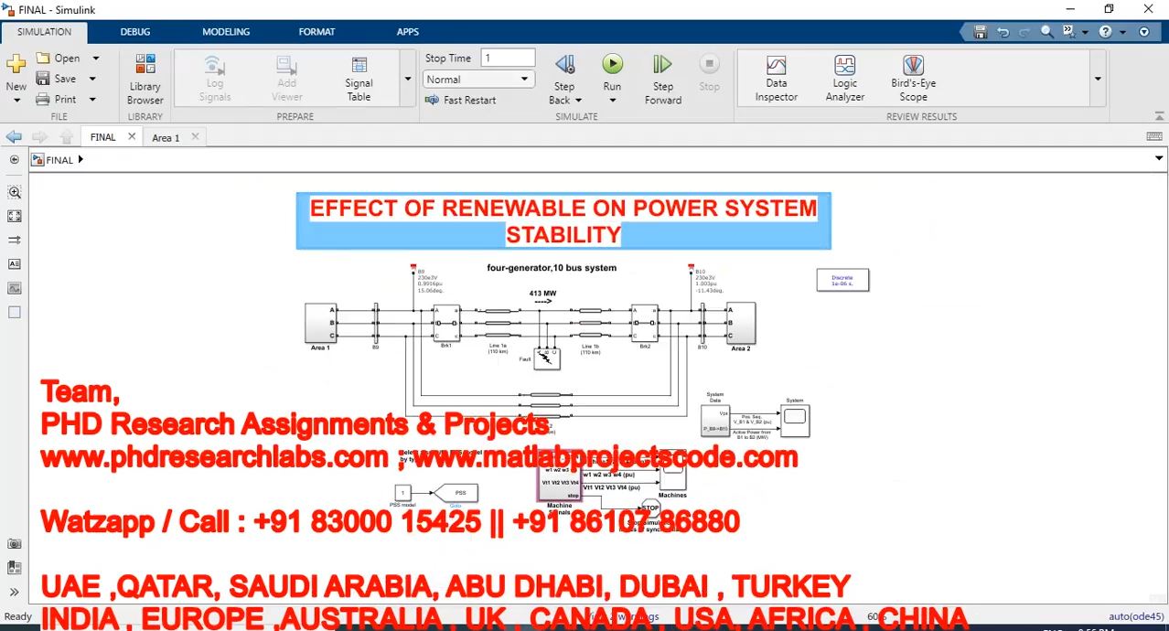 Effect Of Renewable On Power System Stability project thumbnail image
