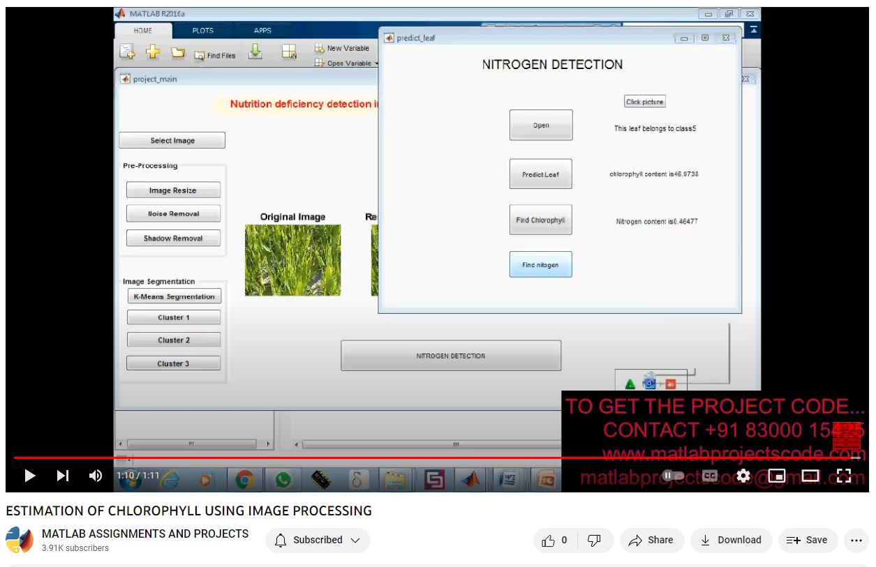 Estimation Of Chlorophyll Using Image Processing project thumbnail image
