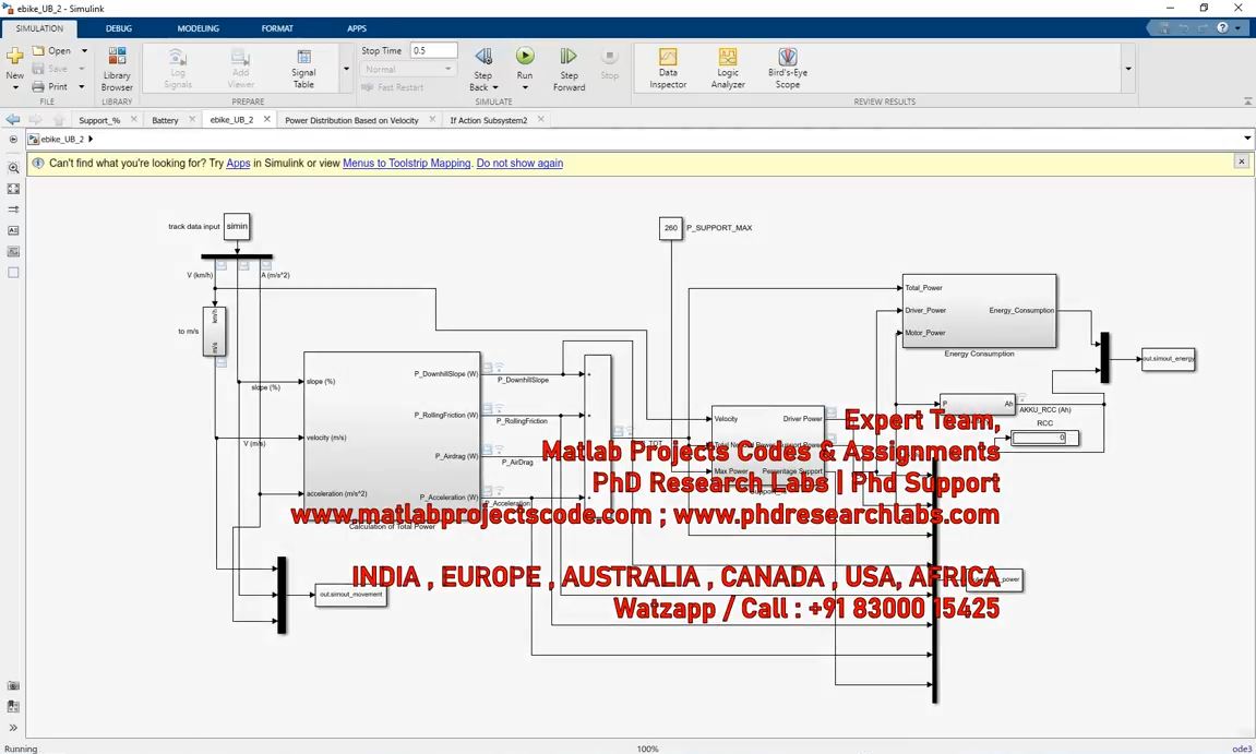 Electric Bike Simulink Model project thumbnail image