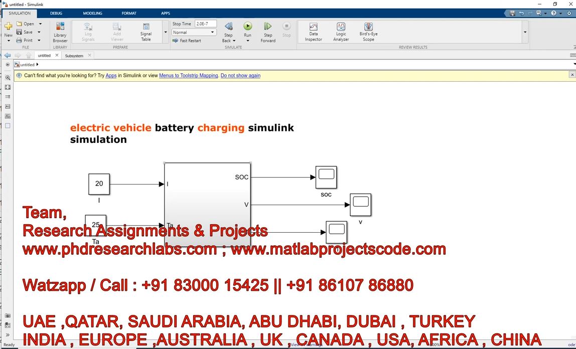 Electric Vehicle Battery Charging Simulink Simulation _ Ev Battery Charging _ Matlab _ Battery Soc project thumbnail image
