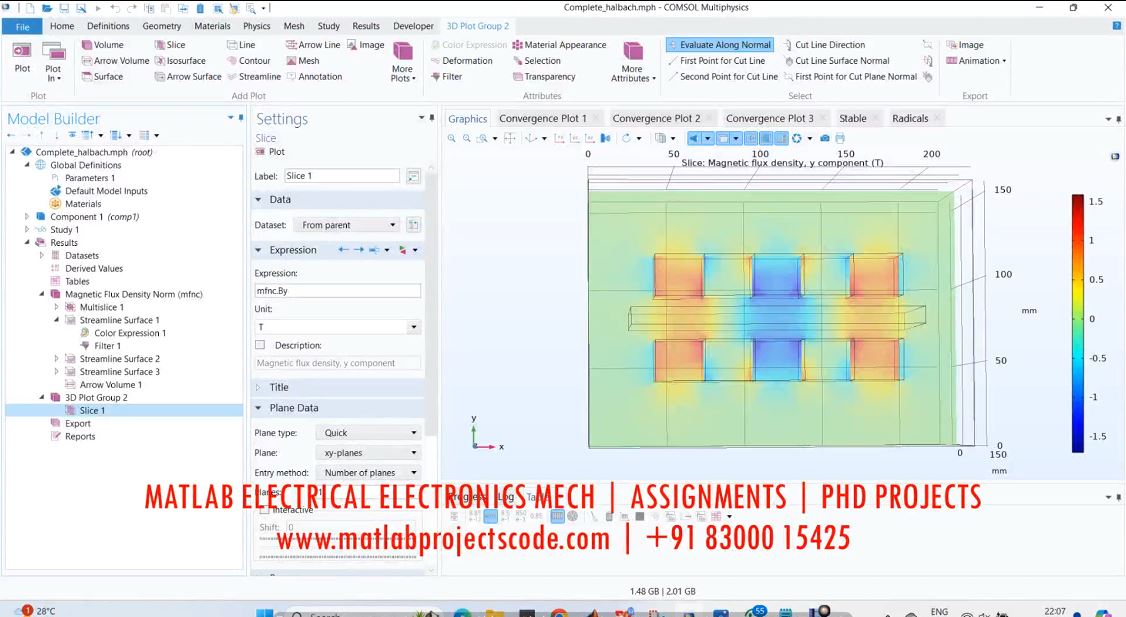 Electrodynamic Finite Element Simulations Comsol Simulation project thumbnail image
