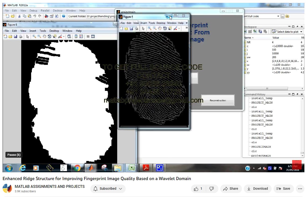 Enhanced Ridge Structure for Improving Fingerprint Image Quality based on a Wavelet Domain project thumbnail image
