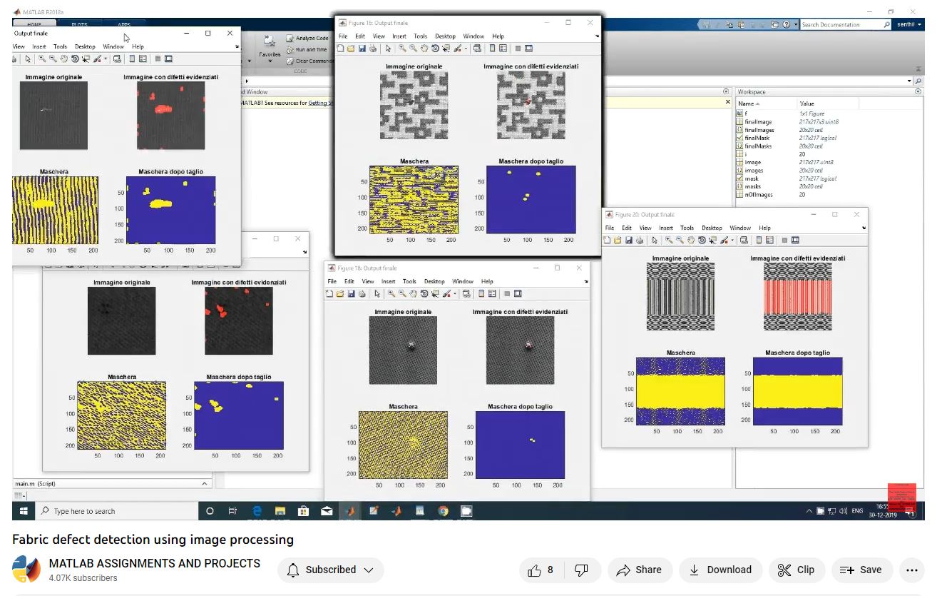Fabric Defect Detection Using Matlab Image Processing Project Assignments-Matlab Simulink-Electrical Assignments-Projects-Phd Research project thumbnail image