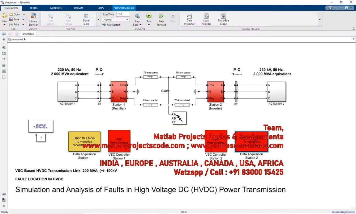 Fault Classification Using Machine Learning In Hvdc _ Mlpc Naive Bayes D-Tree Svm Knn Logistic project simulation thumbnail for Power Electronics Engineering