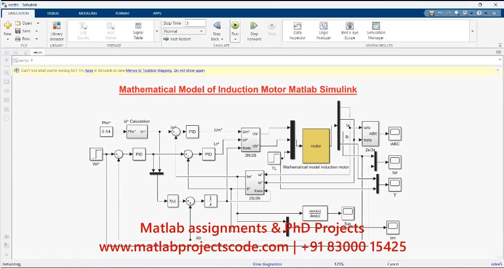 Foc Field Oriented Control Mathematical Model Of Induction Motor Matlab Simulink Simulation project thumbnail image