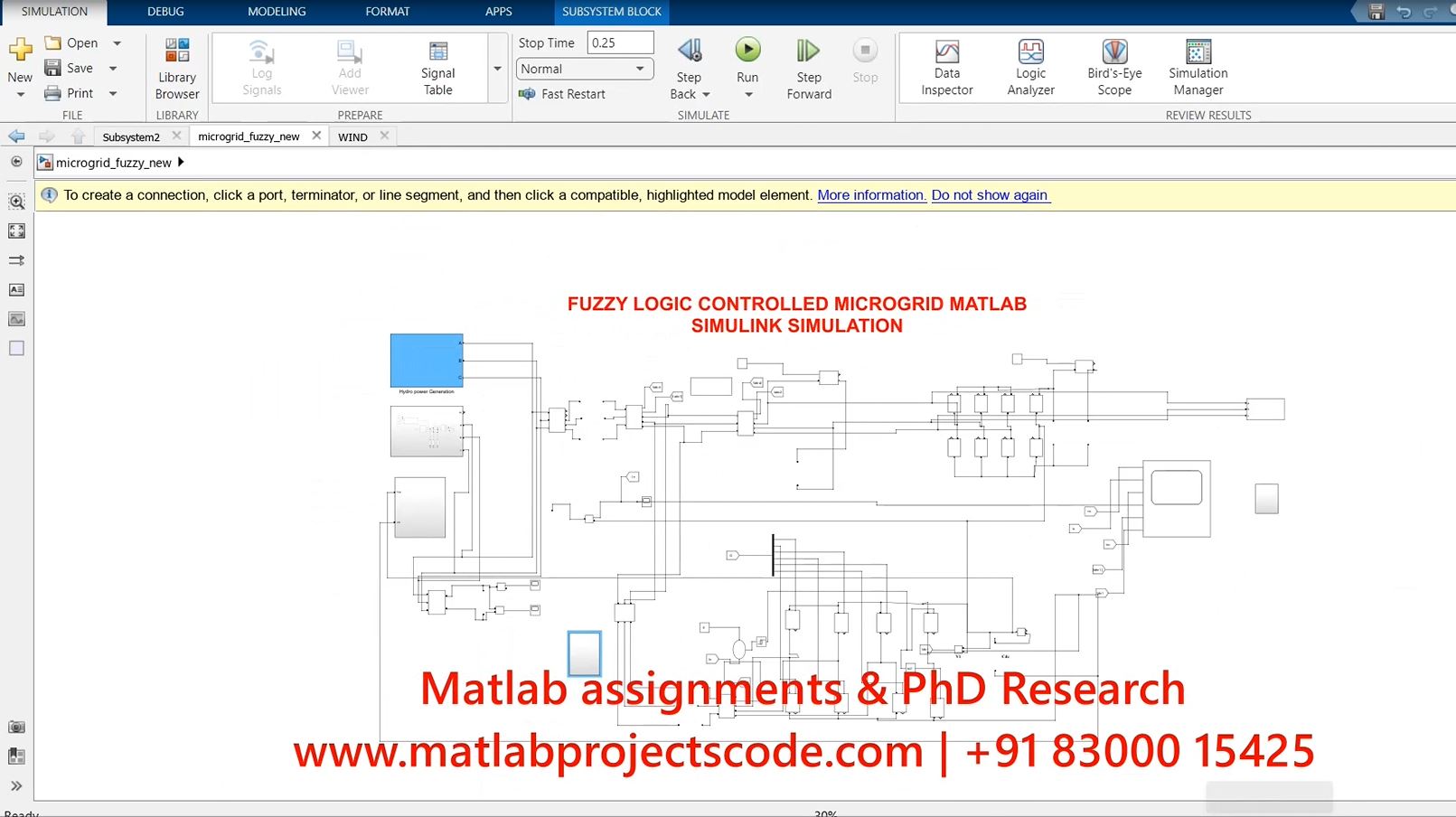Fuzzy Logic Controlled Microgrid - Matlab Simulink Simulation - Electrical Phd Research project thumbnail image