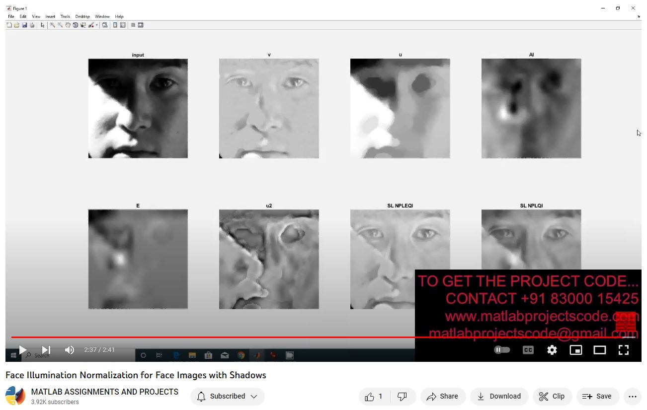 Face Illumination Normalization For Face Images With Shadows project thumbnail image