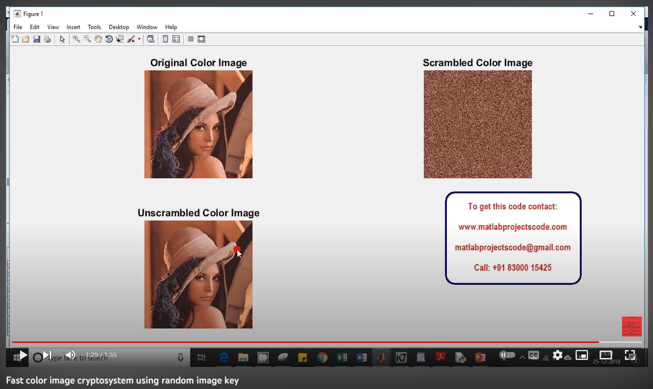 Fast Color Image Cryptosystem using Random Image Key project thumbnail image