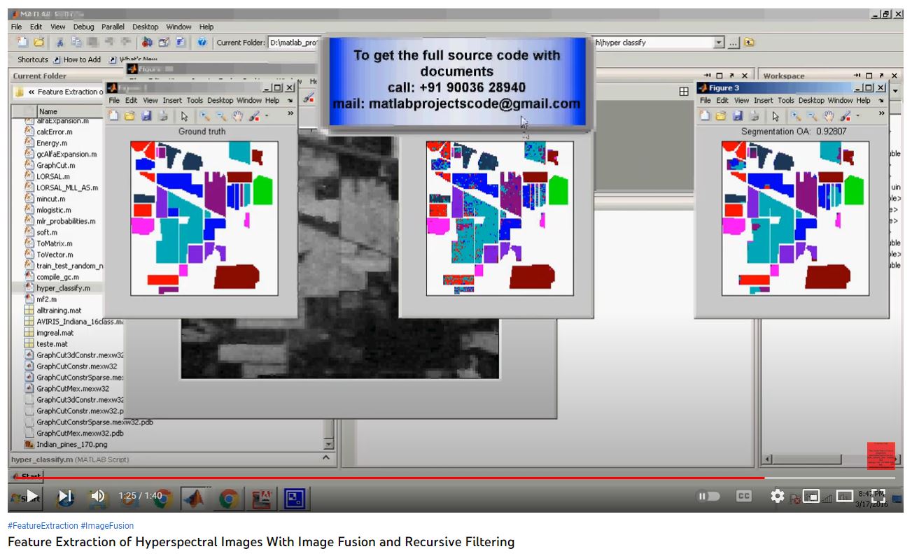 Feature Extraction of Hyperspectral Images with Image Fusion and Recursive Filtering project thumbnail image