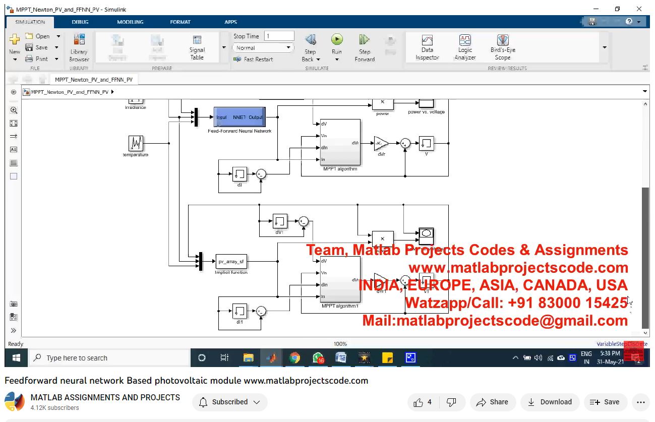 Feedforward Neural Network Based Photovoltaic Module project thumbnail image