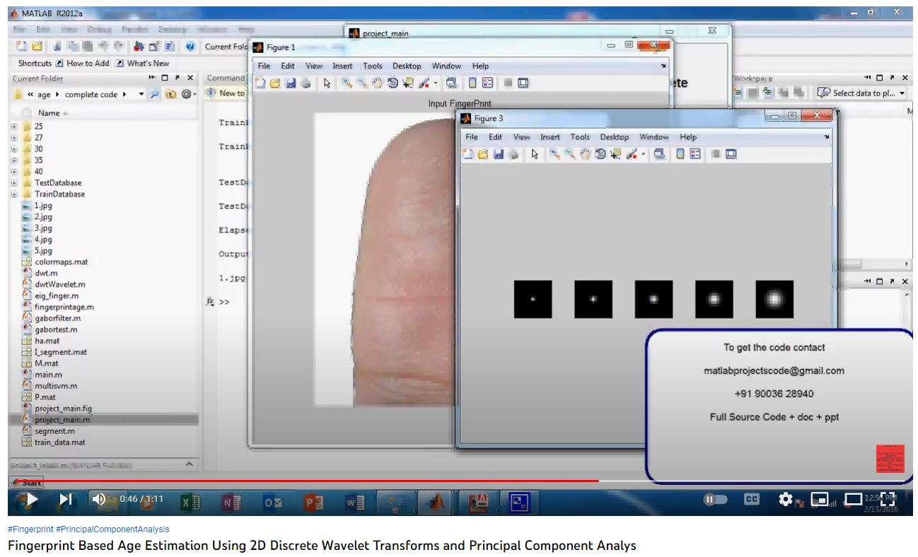 Fingerprint based Age Estimation using 2D Discrete Wavelet Transforms and Principal Component Analys project thumbnail image