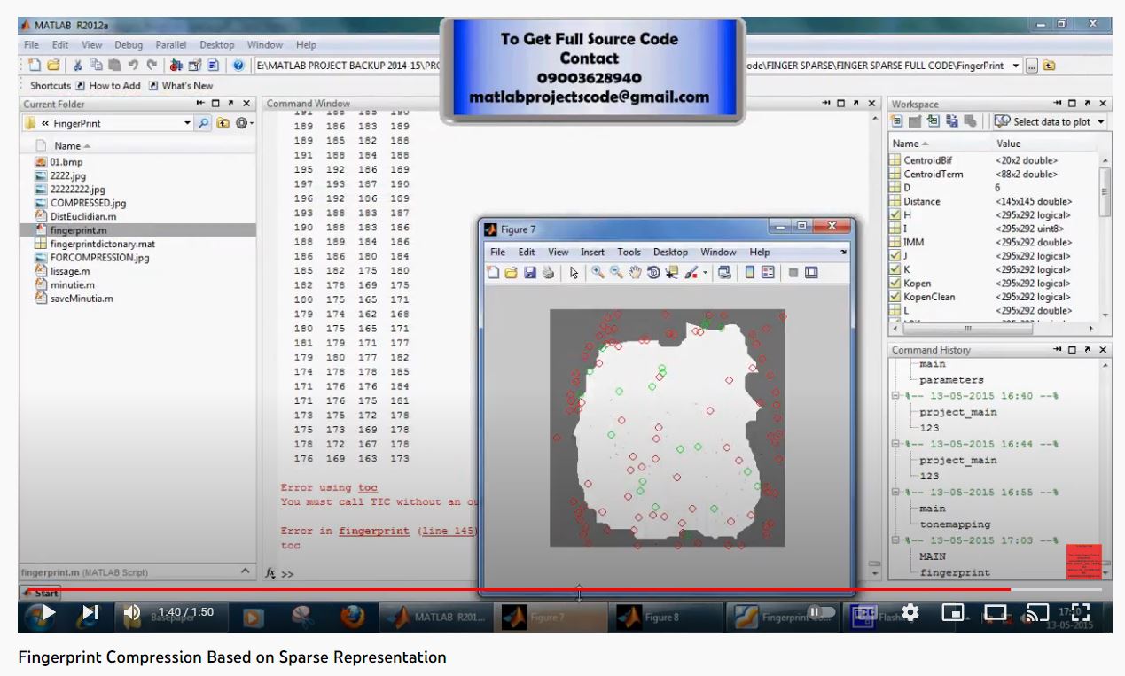 Fingerprint Compression based on Sparse Representation project thumbnail image