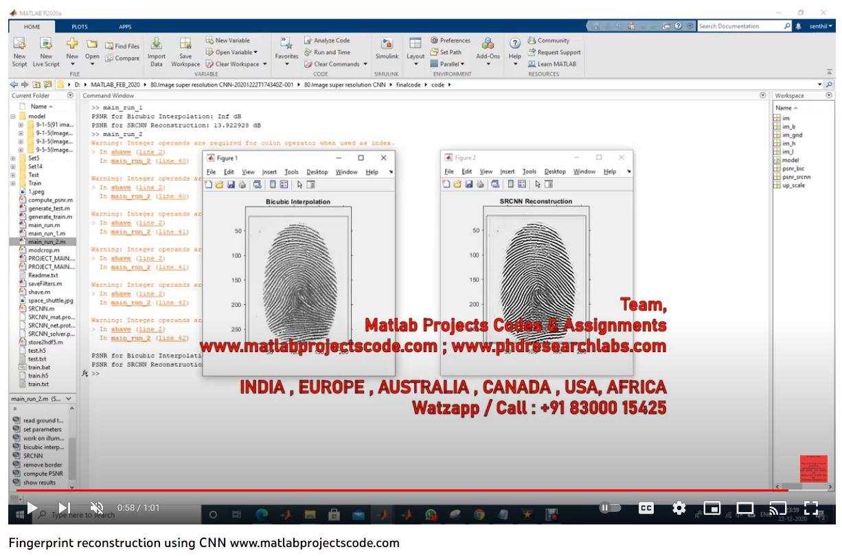 Fingerprint Reconstruction Using Cnn-Matlab Simulink-Electrical Assignments-Projects-Phd Research project thumbnail image