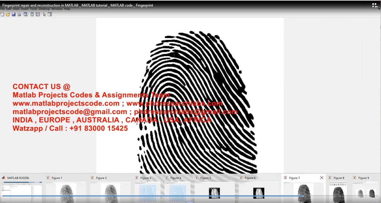 Fingerprint Repair And Reconstruction In Matlab _ Matlab Tutorial _ Matlab Code _ Fingerprint project thumbnail image