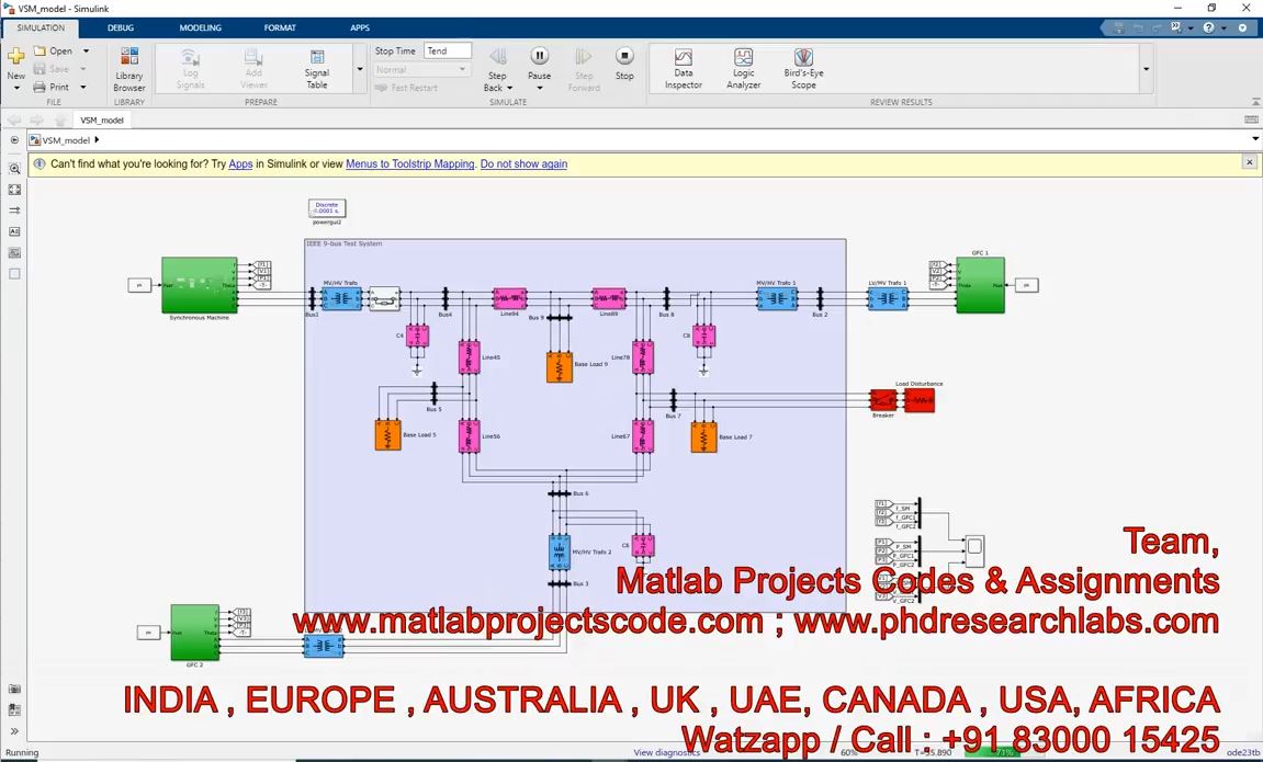 Frequency Stability Of Synchronous Machines And Grid Forming Power Converters - Simulink - Droop project thumbnail image