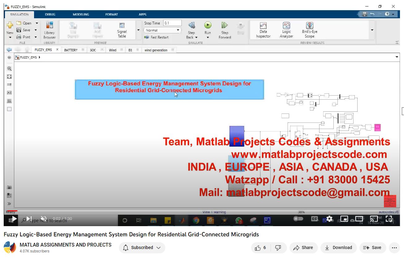 Fuzzy Logic-Based Energy Management System Design For Residential Grid-Connected Microgrids-Matlab Simulink-Electrical Assignments-Projects-Phd Research project thumbnail image