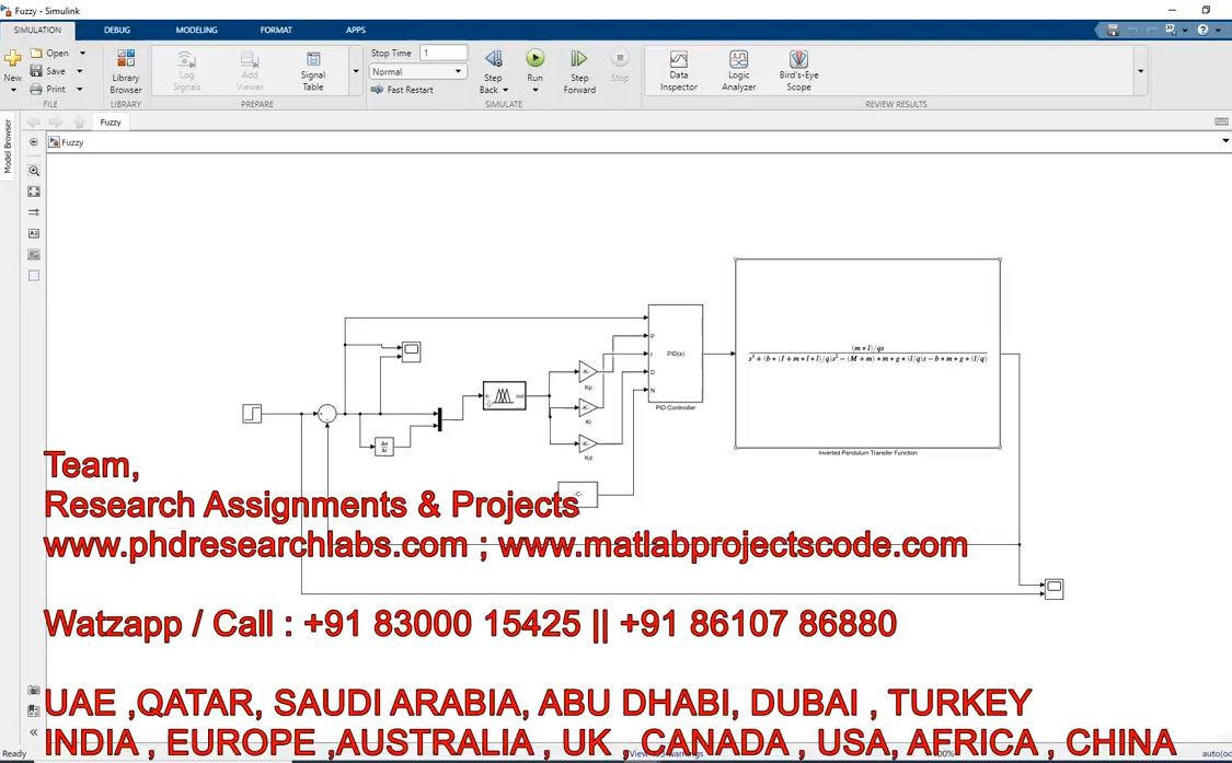 Fuzzy Pid Design For An Inverted Pendulum - Fuzzy Logic - Inverted Pendulum - Matlab - Simulink project thumbnail image