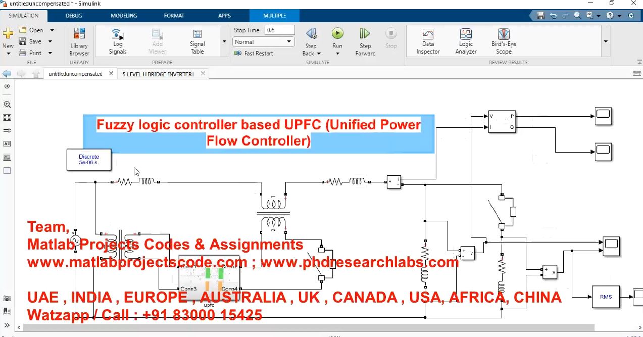 Fuzzy Logic Controller Based Upfc With Multilevel Inverter project thumbnail image