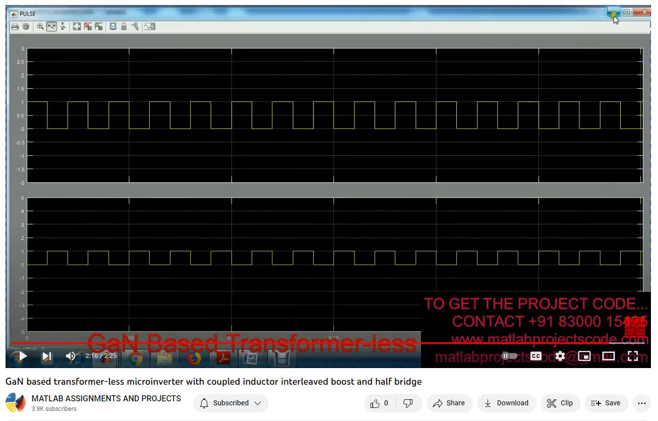 Gan Based Transformer-Less Microinverter With Coupled Inductor Interleaved Boost And Half Bridge project thumbnail image