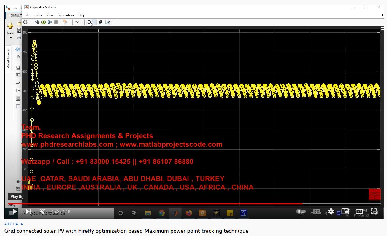 Grid Connected Solar Pv With Firefly Optimization Based Maximum Power Point Tracking Technique project thumbnail image