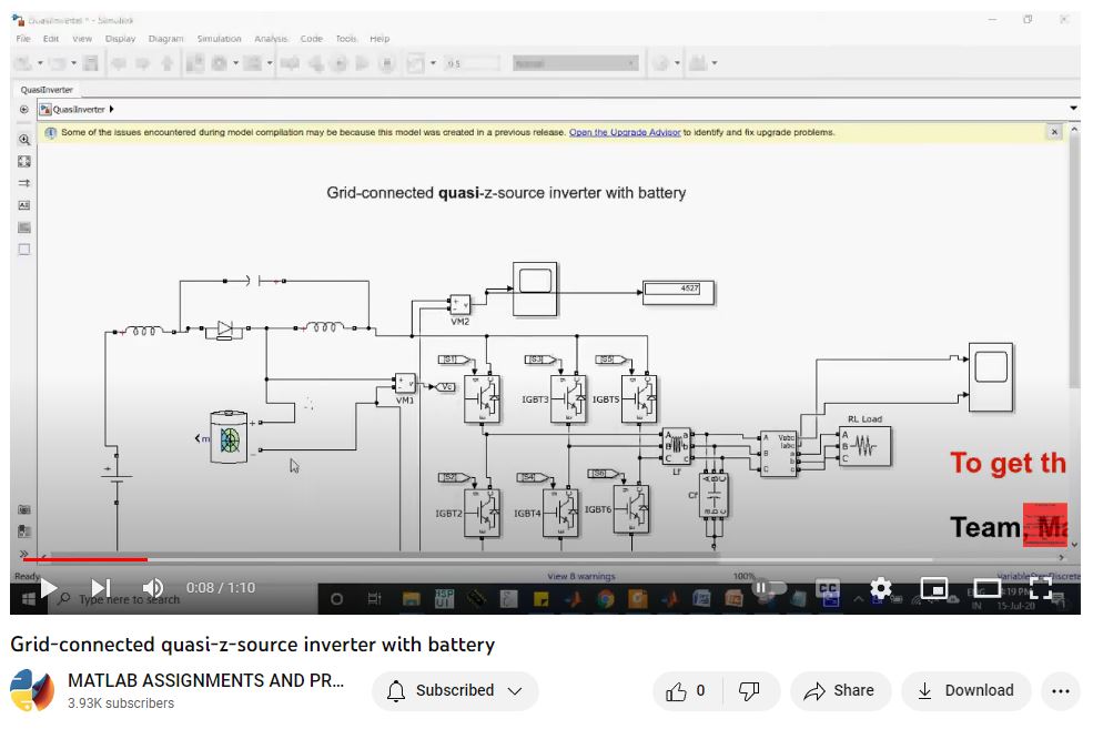 Grid-Connected Quasi-Z-Source Inverter With Battery project thumbnail image