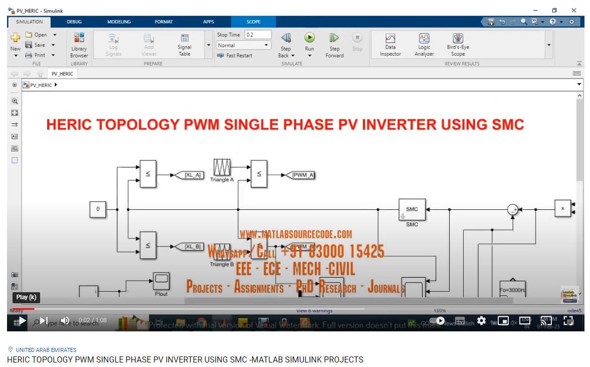 Heric Topology Pwm Single Phase Pv Inverter Using Smc project thumbnail image