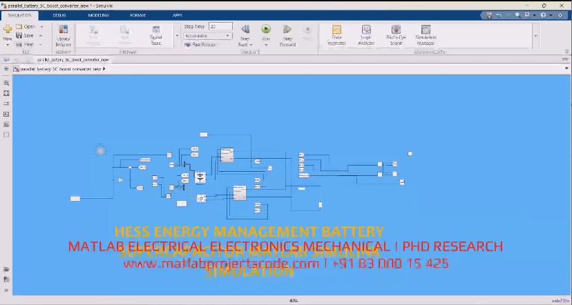 Hess Energy Management Battery Supercapacitor Matlab Simulink Simulation project thumbnail image
