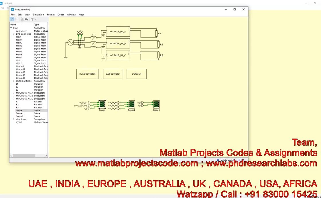 Hvac Simulation In Plecs Software - Plecs - Simulation - Hvac - Electrical project thumbnail image