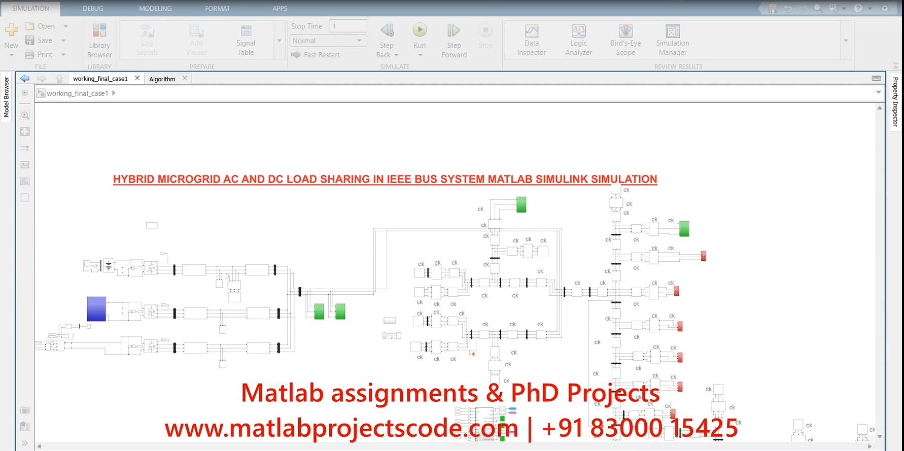Hybrid Microgrid Ac And Dc Load Sharing In Ieee Bus System Electrical Simulation project thumbnail image