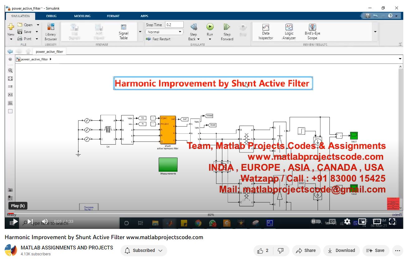 Harmonic Improvement By Shunt Active Filter project thumbnail image