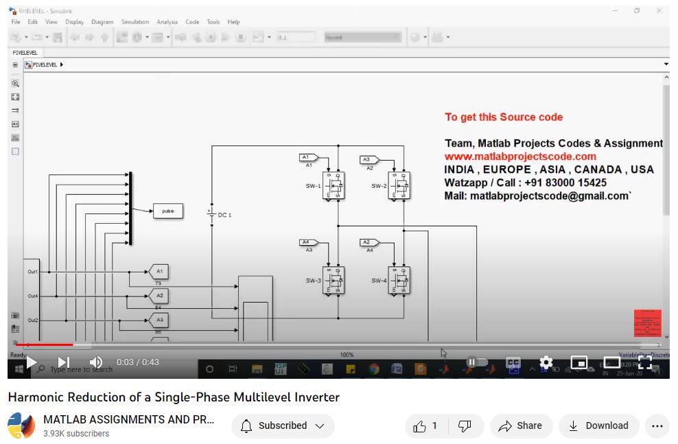 Harmonic Reduction Of A Single-Phase Multilevel Inverter project thumbnail image