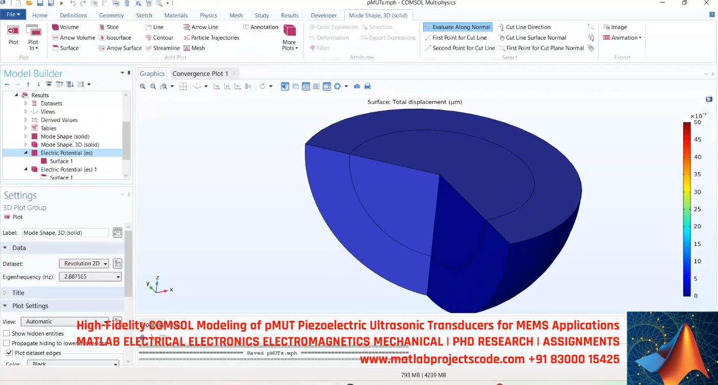 High-Fidelity Comsol Modeling Of Pmut Piezoelectric Ultrasonic Transducers For Mems Applications project thumbnail image