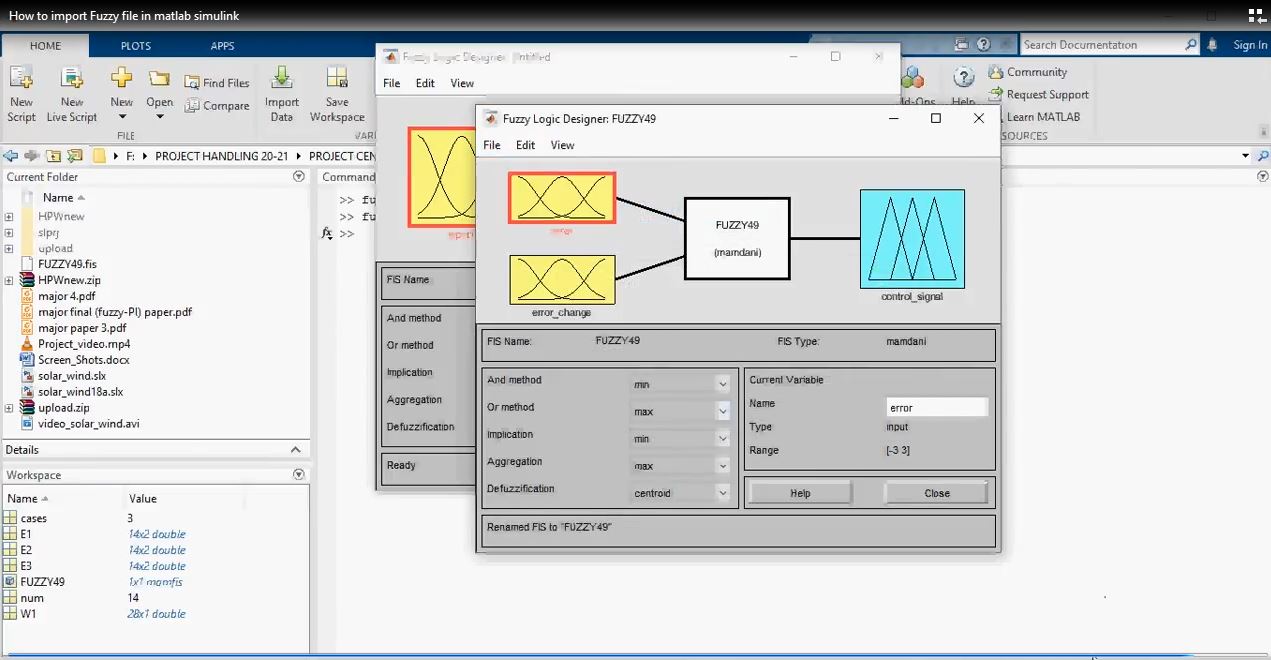 How To Import Fuzzy File In Matlab Simulink project thumbnail image
