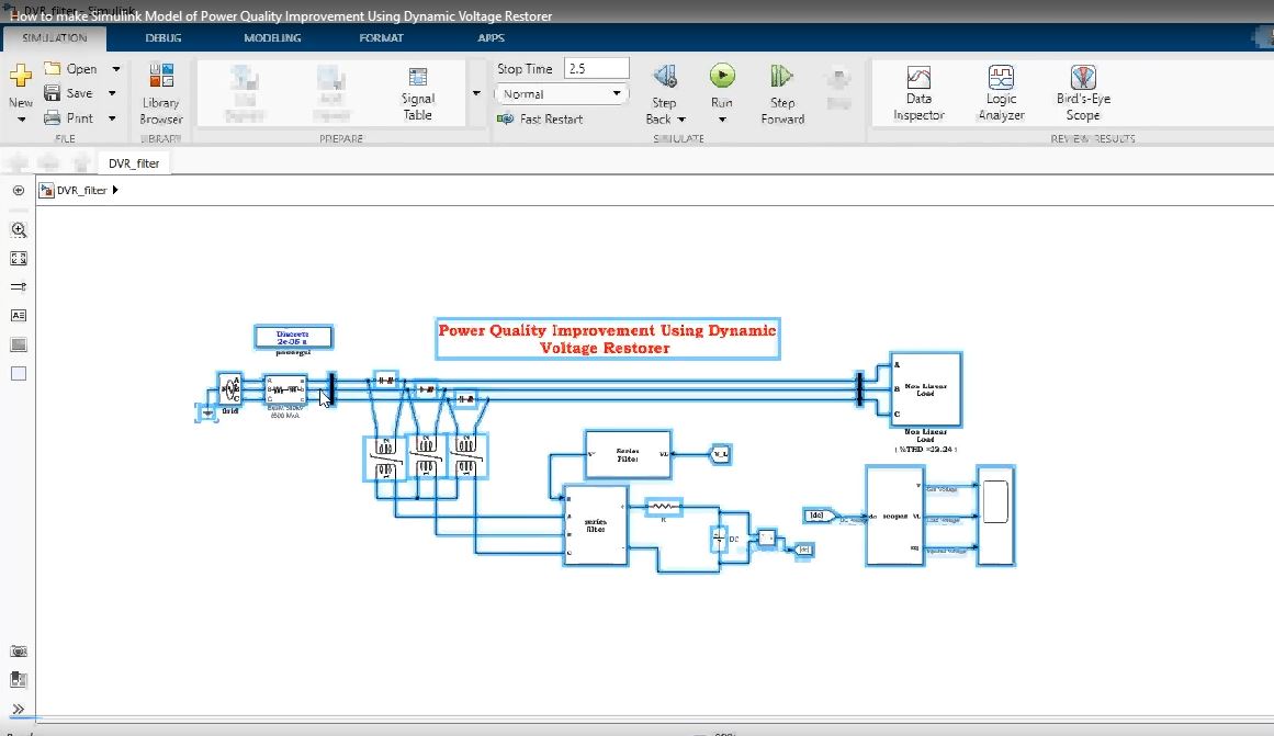 How To Make Simulink Model Of Power Quality Improvement Using Dynamic Voltage Restorer project thumbnail image