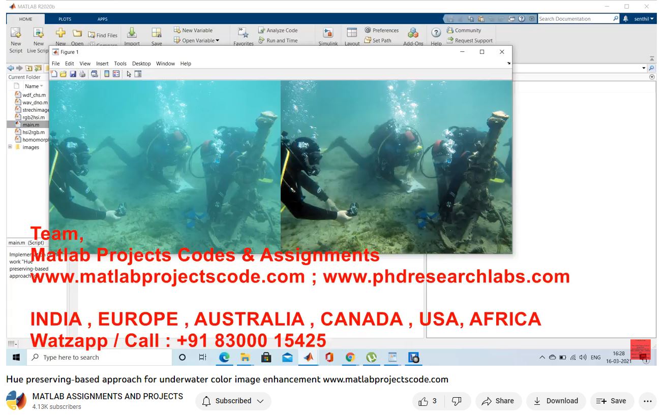 Hue Preserving-Based Approach For Underwater Color Image Enhancement project thumbnail image