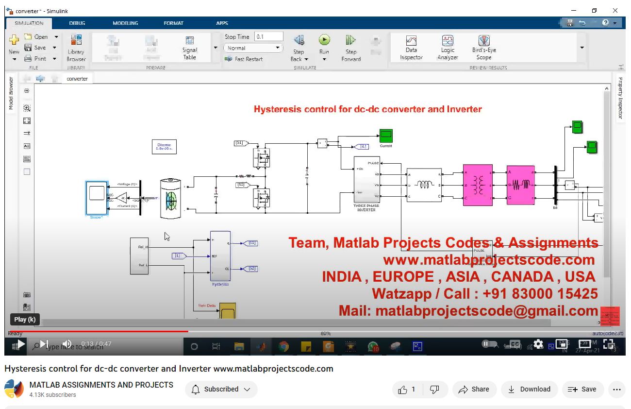 Hysteresis Control For Dc-Dc Converter And Inverter project thumbnail image
