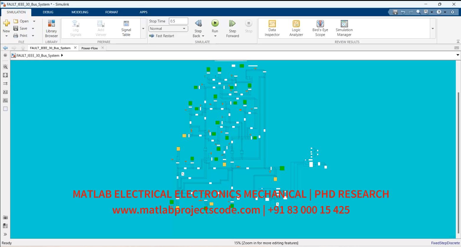 Ieee 30 Bus Lg Ll Llg Lll Fault Classification Using Cnn Matlab Electrical Simulation project thumbnail image